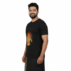 Men’s Graphic Print Round Neck T-Shirt- Ayyappan (170 GSM single jersey)