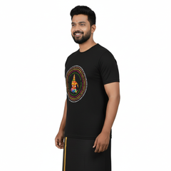 Men’s Graphic Print Round Neck T-Shirt - Ayyappan