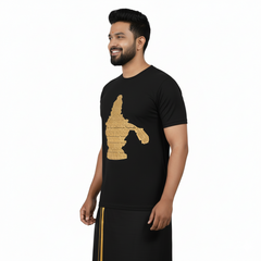 Men’s Graphic Print Round Neck T-Shirt- Ayyappan (170 GSM single jersey)