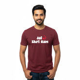 Men’s Graphic Print Round Neck T-Shirt- Jai Shree Ram (170 GSM single jersey)