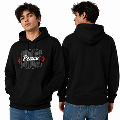 Men’s Graphic Print Hoodie - Choose Peace (320 GSM)