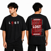 Men’s Oversized T-Shirt - Lost (225 GSM heavyweight fabric)
