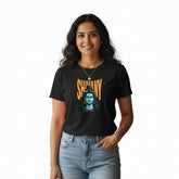 Women’s Graphic Print Round Neck T-Shirt - Shivan (170 GSM single jersey)