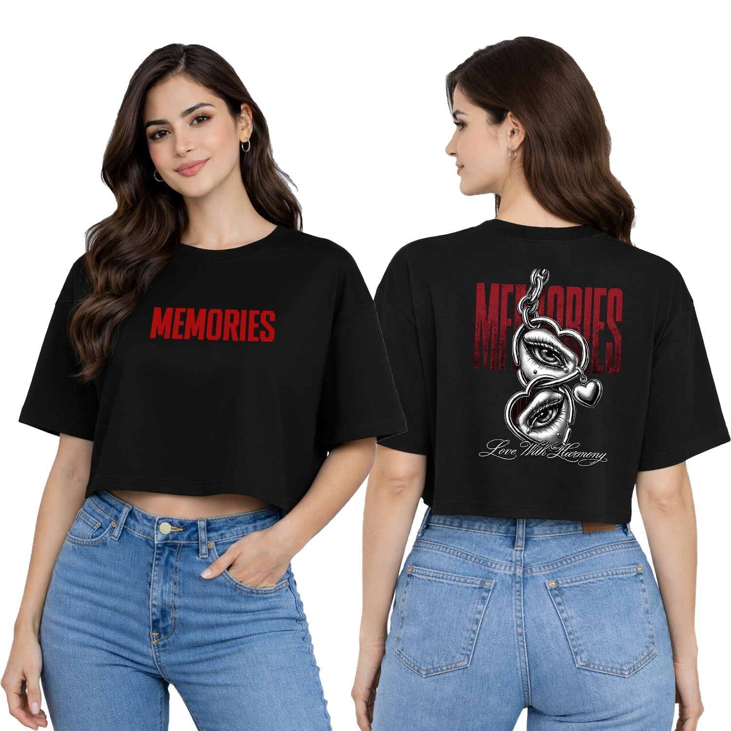 Women’s Oversized Half Sleeve Crop Top - 220 GSM