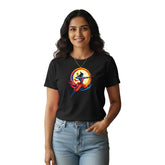Women’s Graphic Print Round Neck T-Shirt- Jai Shree Ram (170 GSM single jersey)