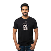 Men’s Graphic Print Round Neck T-Shirt- Krishna (170 GSM single jersey)