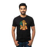 Men’s Graphic Print Round Neck T-Shirt- Murugan (170 GSM single jersey)
