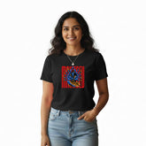 Women’s Graphic Print Round Neck T-Shirt - Shivan (170 GSM single jersey)