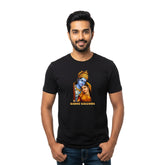 Men’s Graphic Print Round Neck T-Shirt- Krishna (170 GSM single jersey)