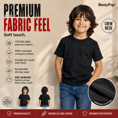 Boy’s Plain Round Neck T-Shirt