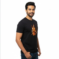 Men’s Graphic Print Round Neck T-Shirt- Jai Shree Ram (170 GSM single jersey)