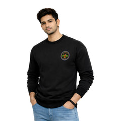 Men’s Graphic Print Round Neck Sweatshirt - 270 GSM
