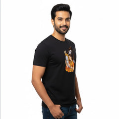 Men’s Graphic Print Round Neck T-Shirt- Jai Shree Ram (170 GSM single jersey)