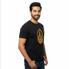 Men’s Graphic Print Round Neck T-Shirt-Tirupathi Balaji (170 GSM single jersey)