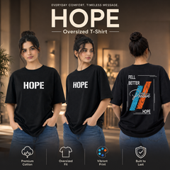 Women’s Oversized T-Shirt - Hope (225 GSM heavyweight fabric)