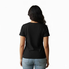 Women’s Graphic Print Round Neck T-Shirt- Hanuman(170 GSM single jersey)