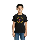 Boy's Graphic Print Round Neck T-Shirt- Ayyappan
