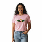 Women’s Graphic Print Round Neck T-Shirt- Murugan (170 GSM single jersey)