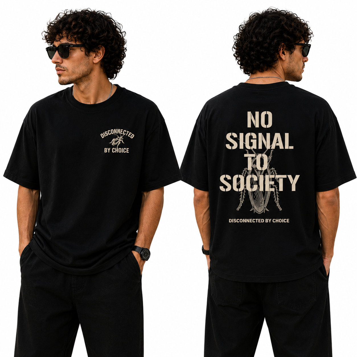 Men’s Oversized T-Shirt - Disconnected By Choice