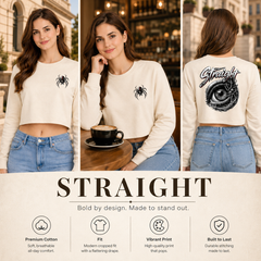 Women’s Crop top full Sleeve - 270 GSM