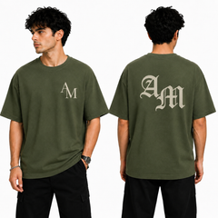 Men’s Oversized Graphic Print T-Shirt - AM Design