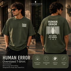Men’s Oversized T-Shirt - Human Error