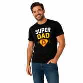 Superhero Family Round Neck T-Shirt for Dad -Super Dad- (170 GSM) single jersey