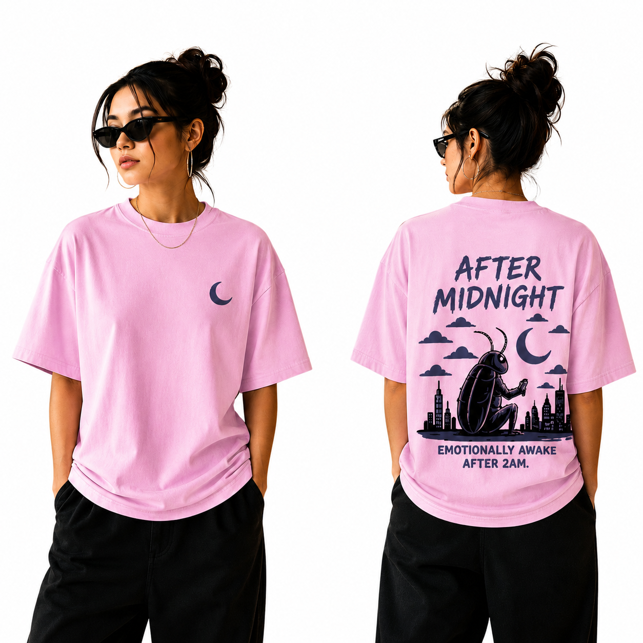 Women’s Oversized T-Shirt - After Midnight