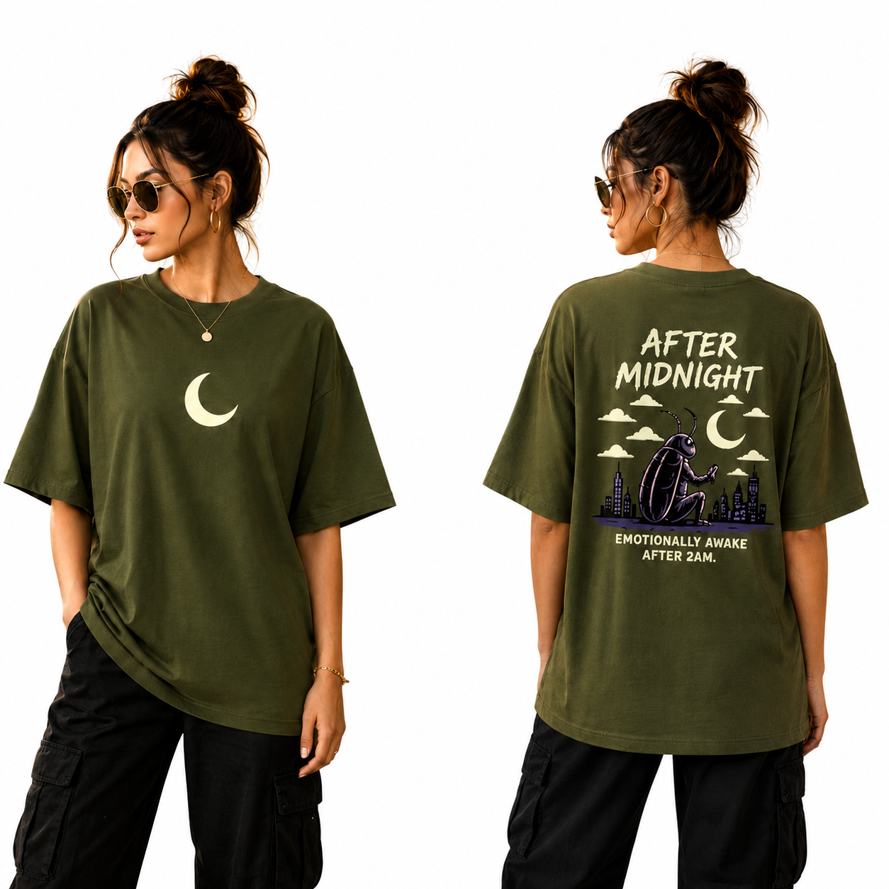 Women’s Oversized T-Shirt - After Midnight