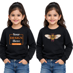 Girl Round Neck sweatshirt T-shirt – Customize