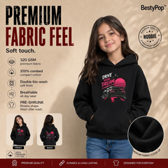 Girl’s Hoodie - Drive your dream (320 GSM)