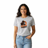 Women’s Graphic Print Round Neck T-Shirt- Hanuman(170 GSM single jersey)