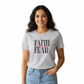 Women’s Graphic Print Round Neck T-Shirt-Jesus(170 GSM single jersey)