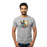 Men’s Graphic Print Round Neck T-Shirt- Jai Shree Ram (170 GSM single jersey)