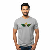Men’s Graphic Print Round Neck T-Shirt- Murugan (170 GSM single jersey)