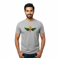 Men’s Graphic Print Round Neck T-Shirt- Murugan (170 GSM single jersey)