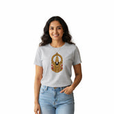 Women’s Graphic Print Round Neck T-Shirt-Thirupathi Balaji (170 GSM single jersey)