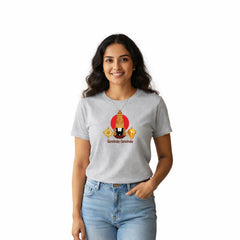 Women’s Graphic Print Round Neck T-Shirt-Thirupathi Balaji (170 GSM single jersey)