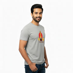 Men’s Graphic Print Round Neck T-Shirt-Tirupathi Balaji (170 GSM single jersey)