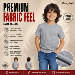 Boy’s Plain Round Neck T-Shirt