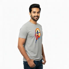 Men’s Graphic Print Round Neck T-Shirt- Jai Shree Ram (170 GSM single jersey)
