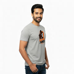 Men’s Graphic Print Round Neck T-Shirt- Hanuman (170 GSM single jersey)