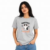 Cat Lover's Round Neck T-Shirts For Women - Pawsitively - (170 GSM) single jersey