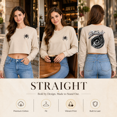 Women’s Crop top full Sleeve - 270 GSM
