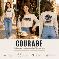 Women’s Crop top full Sleeve - 270 GSM