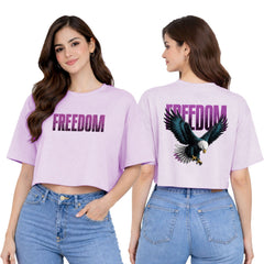 Women’s Oversized Half Sleeve Crop Top - 220 GSM
