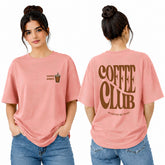 Women’s Oversized T-Shirt - Coffee Club (225 GSM heavyweight fabric)