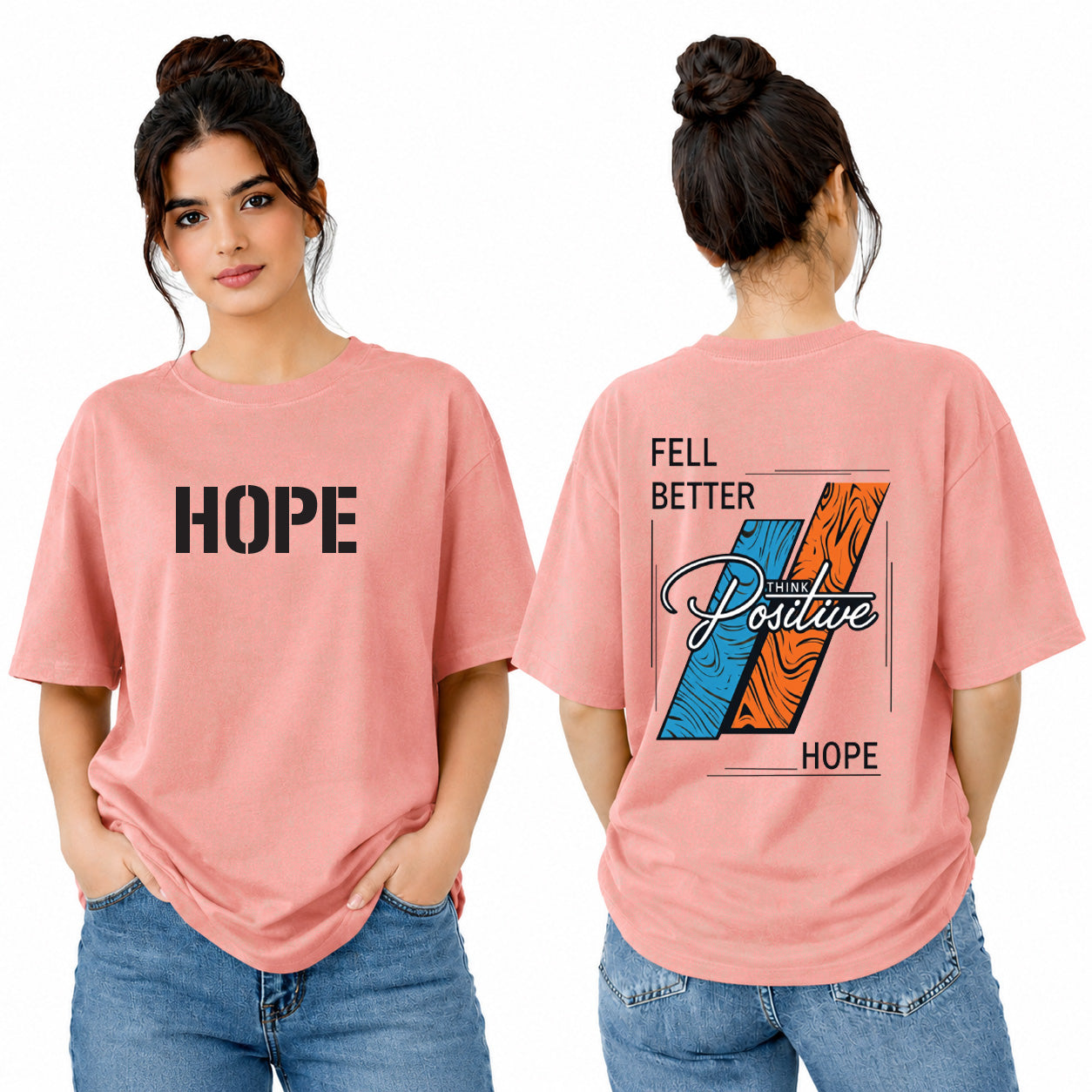 Women’s Oversized T-Shirt - Hope (225 GSM heavyweight fabric)