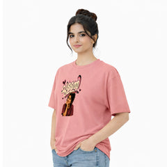Crew Neck oversized t-shirt - ചുള്ളത്തി(225 GSM heavyweight fabric)
