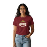 Women’s Graphic Print Round Neck T-Shirt- Murugan (170 GSM single jersey)